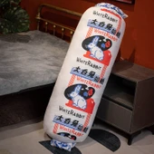 Beyaz Tavşan Süt Şekeri Peluş Yastık - 80cm - 2