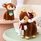 Noel Geyiği Peluş Oyuncak - Hediye Çantalı 30cm thumbnail 11