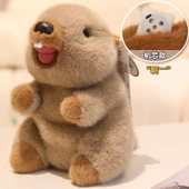 Kahverengi Peluş Dağ Sıçanı Oyuncak - Kükreyen - 21cm - 11