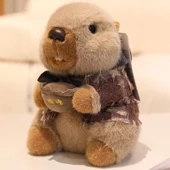Kahverengi Peluş Dağ Sıçanı Oyuncak - Kükreyen - 21cm - 12