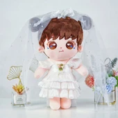 Peluş Oyuncak Bebek Kıyafeti - Mavi Yuvarlak Yaka Set (Bebek Dahil Değil) 40-50cm - 7