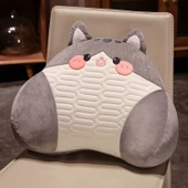 Çizgi Film Desenli Lateks Bel Destek Yastığı - Kedi - 50x35cm - 1