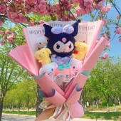 Kuromi Peluş Buket - 5 Kuromi 45x45cm - 2