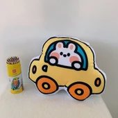 Peluş Yastık - Sarı Çiçek - 500 thumbnail 4