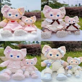 70-79cm Oyuncak Bebek Giysisi - M Beden Mor Papatya Elbise - 4
