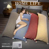 Kuzu Yünü Uzun Yastık Peluş Oyuncak - Kırmızı 60cm thumbnail 2