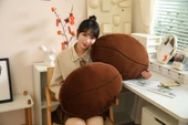 Kahve Çekirdeği Peluş Kolye - 13cm - 6