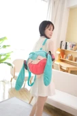 Hatsune Miku Ita Çanta Anime Peluş Sırt Çantası - Hatsune Pain Bag - 30x40cm - 3
