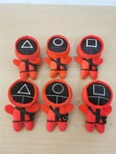 Squid Game Peluş Oyuncak Bebek - Üçgen İşlemeli 35cm - 11