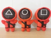 Squid Game Peluş Oyuncak Bebek - Üçgen İşlemeli 35cm - 6