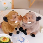 Yaban Domuzu Peluş Oyuncak - Açık Kahverengi - 25cm - 5