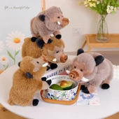 Yaban Domuzu Peluş Oyuncak - Sütlü Kahve - 25cm - 7