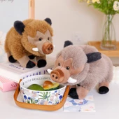 Yaban Domuzu Peluş Oyuncak - Sütlü Kahve - 25cm - 9