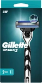 Gillette Mach3 Tıraş Makinesi + 2 Adet Yedek Tıraş Bıçağı - Diş Beyazlatıcı Köpük Hediye - 1