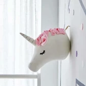 Peluş Hayvan Kafası Duvar Dekoru - Geyik - 1