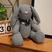 Kumaş Tavşan Peluş Oyuncak - Mavi 36cm - 5