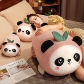 Peluş Panda Oyuncak - Şeftali Rengi - 30cm - 4
