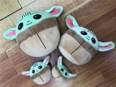 Yoda Peluş Yuvarlak Yastık - Star Wars Bebek Oyuncak - Mavi - 10cm - 1