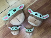 Yoda Peluş Yuvarlak Yastık - Star Wars Bebek Oyuncak - Mavi - 10cm - 7