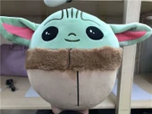 Yoda Peluş Yuvarlak Yastık - Star Wars Bebek Oyuncak - Mavi - 10cm - 5