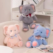 Peluş Sırt Çantası Bebek - Mavi, Önlük Detaylı - 45 cm - 4