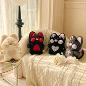 Dudu Miyav Gri Mor Şeytan Peluş Oyuncak Bebek - 20cm - 8