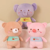 Dudu Küçük Peluş Oyuncak Bebek - Pembe Domuz - 23CM - 2