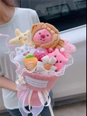 Dönüşen Ruby Peluş Buket - Küçük Boy Pembe Dönüşen Kalın Balık Ruby - 1