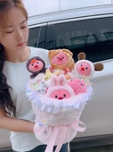 Dönüşen Ruby Peluş Buket - Küçük Boy Pembe Dönüşen Kalın Balık Ruby - 10