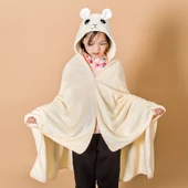 Çocuk Uyku Battaniyesi - Gri Hamster Peluş - 160x120cm - 1