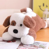 Benekli Köpek Peluş Oyuncak - Kahve - 55cm - 1