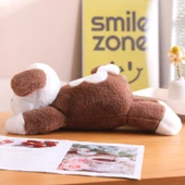 Benekli Köpek Peluş Oyuncak - Kahve - 55cm - 9