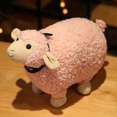 Pembe Sallanan Koyun Peluş Oyuncak - 20cm - 1