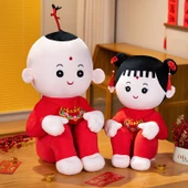Düğün Peluş Bebekler - Hediye Kesesi - Orta Boy - 7