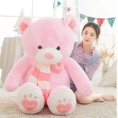 Atkılı Peluş Ayıcık - Pembe - 140cm - 1
