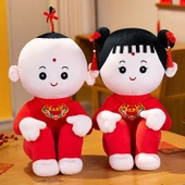Düğün Peluş Bebekler - Hediye Kesesi - Orta Boy - 5