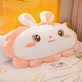 Çiçek Tavşan Peluş Yastık - Yuvarlak Gözlü - 130cm - 1
