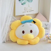 Çizgi Film Çiçek Yaprağı Peluş Yastık - Petal Donald Duck 45cm - 8
