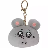 10cm Büyük Fare Kafası Peluş Anahtarlık - Gözleri Kapalı thumbnail 8