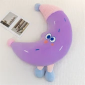 Büyük Ay Peluş Yastık - Pembe - 110cm - 11