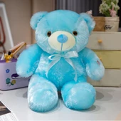 Işıklı Peluş Oyuncak Ayıcık - Mavi 30cm - 7
