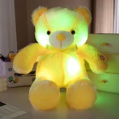 Işıklı Peluş Oyuncak Ayıcık - Mavi 30cm - 11