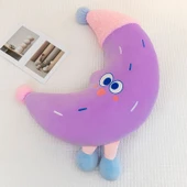 Büyük Ay Peluş Yastık - Pembe - 110cm - 5