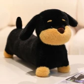 Daksund Peluş Oyuncak - Vizon Tarzı Siyah - 28cm - 1