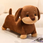 Daksund Peluş Oyuncak - Vizon Tarzı Siyah - 28cm - 7