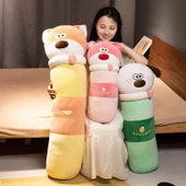Ayı Tasarımlı Peluş Yastık - 90cm - 2