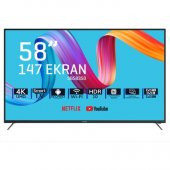 Saba SB58F350 Frameless 4K Ultra HD 58" 147 Ekran Uydu Alıcılı Smart LED TV - 1