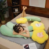 Tavşan Çiçek Peluş Yastık - 80cm - 9