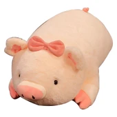 Pembe Yatan Domuz Peluş Oyuncak - 40cm - 10