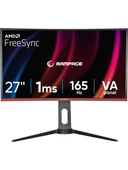 Rampage Voyager VY27R165C 27" 1 ms Full HD Curved Pivot 165 Hz Oyuncu Monitörü - 1